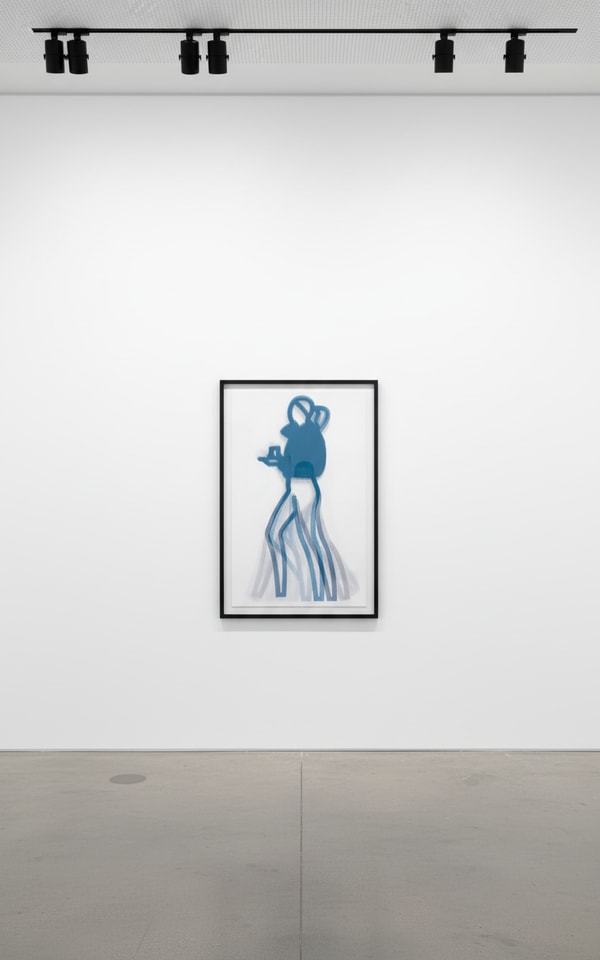 Julian Opie - Old Street Walkers: Coffee, 2022, Lenticular acrylic panel mounted onto white acrylic