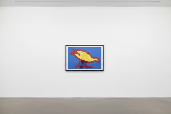 Julian Opie - Small Birds Swamp Hen, 2020, wall mounted acrylic relief