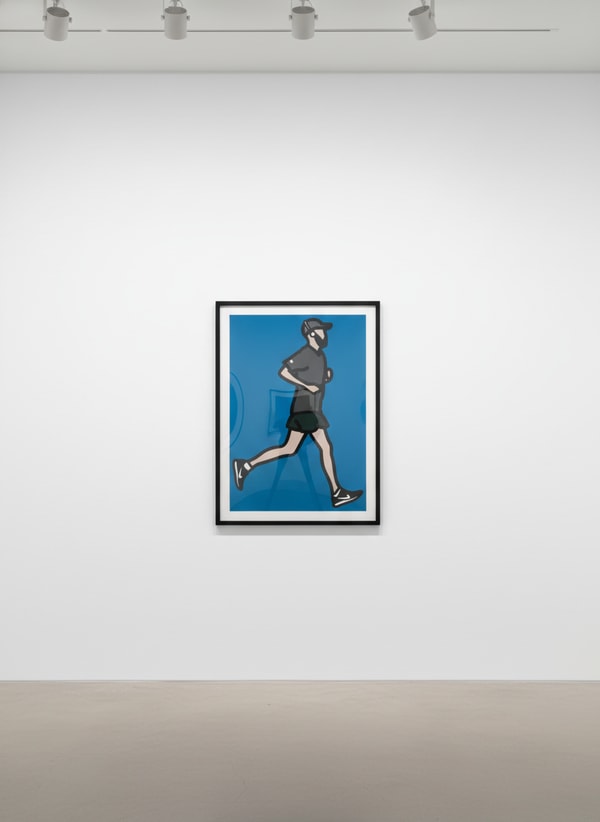 Julian Opie - Taxi Driver Running, 2015, Inkjet on paper on aluminium