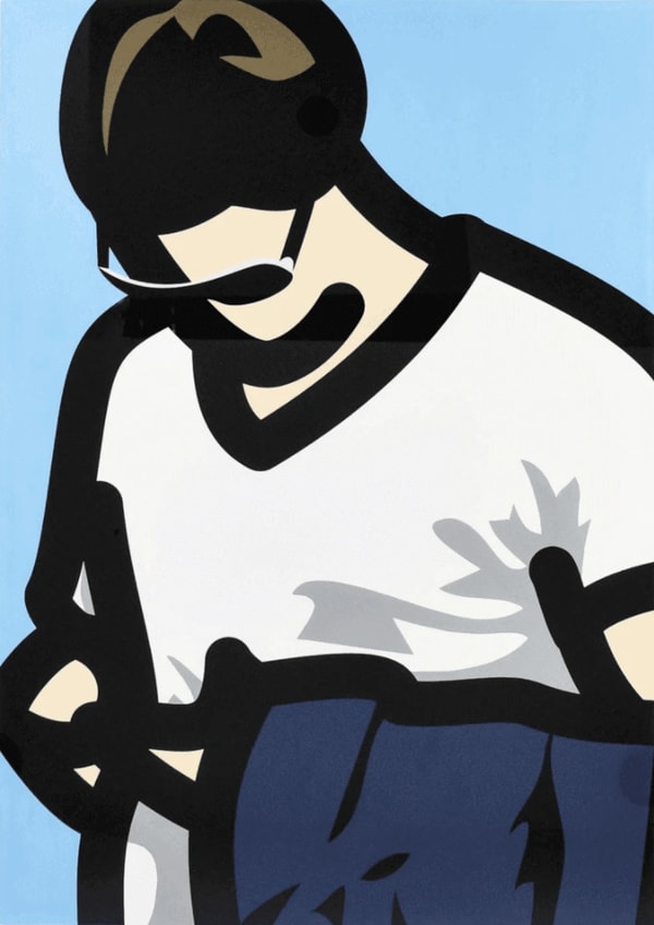 Julian Opie - Tourist With Phone, 2014, Screen print
