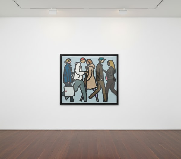 Julian Opie - Walking in New York 7, 2019, Acrylic paint on stone
unique