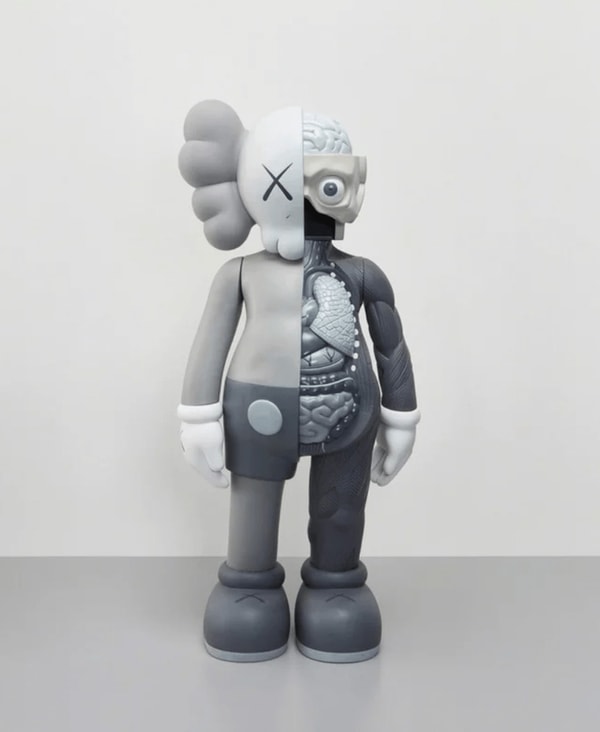 KAWS - 4 ft Dissected Companion (grey), 2009, Cast Vinyl