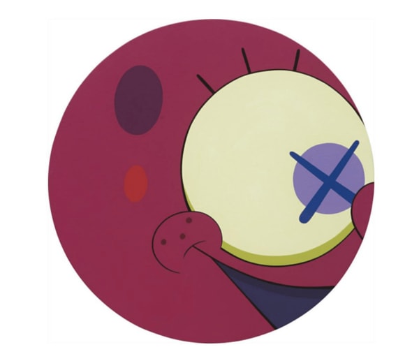 KAWS - HTLC10 (Tondo), 2011, Acrylic on canvas