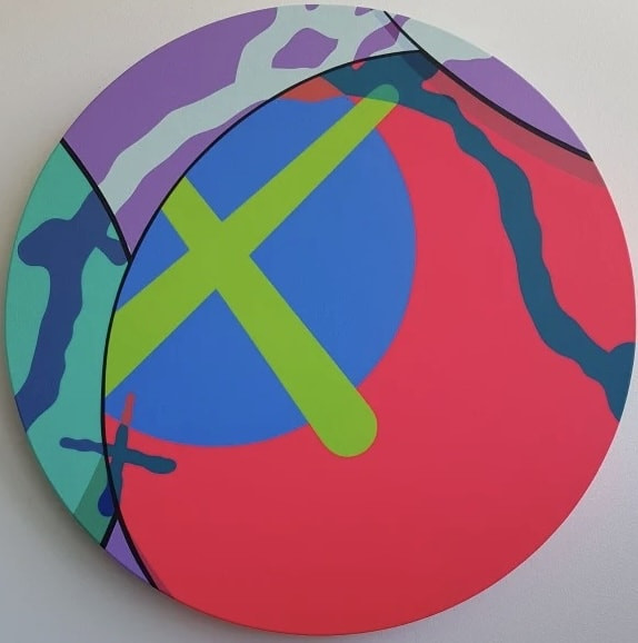 KAWS - Tondo, 2017, Acrylic on canvas