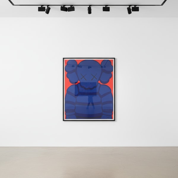 KAWS - What Party (blue), 2020, screenprint
