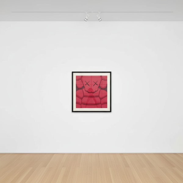 KAWS - WHAT PARTY (Strawberry Red), 2020, Screen print
Signed & numbered by the artist