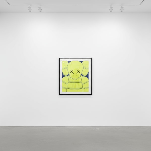 KAWS - WHAT PARTY (yellow), 2020, Screen print