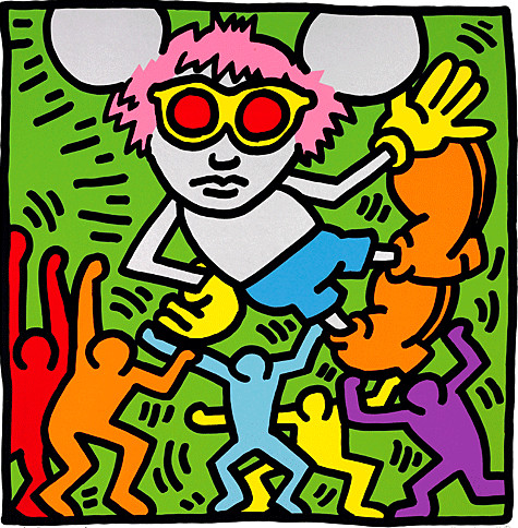Keith Haring - Andy Mouse 2, 1986