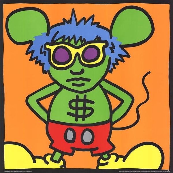 Keith Haring - Andy Mouse 4, 1986