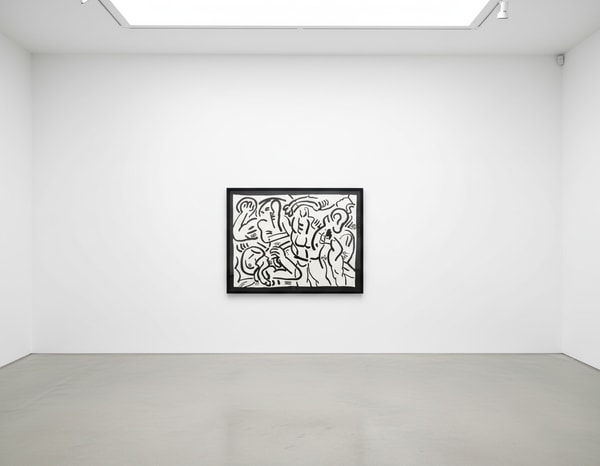 Keith Haring - Bad Boys 6 (Littmann PP. 59), 1986, Silkscreen