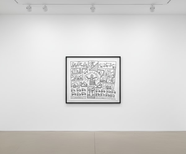 Keith Haring - Blueprint Drawing 10 (Littmann PP. 180), 1990, Silkscreen