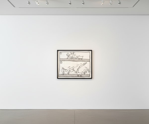 Keith Haring - Blueprint Drawing 12 (Littmann PP. 181), 1990, Silkscreen