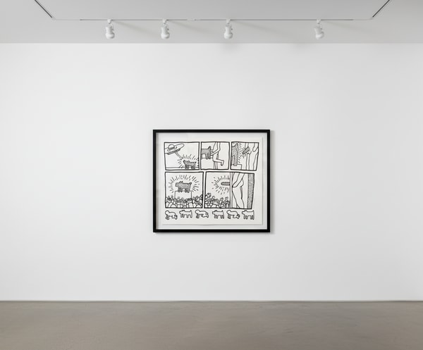 Keith Haring - Blueprint Drawing 13 (Littmann PP. 181), 1990, Silkscreen