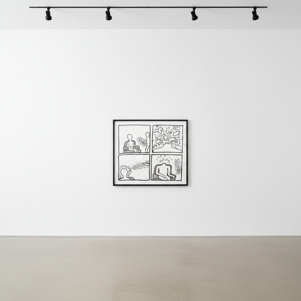 Keith Haring - Blueprint Drawing 14 (Littmann PP. 182), 1990, Silkscreen