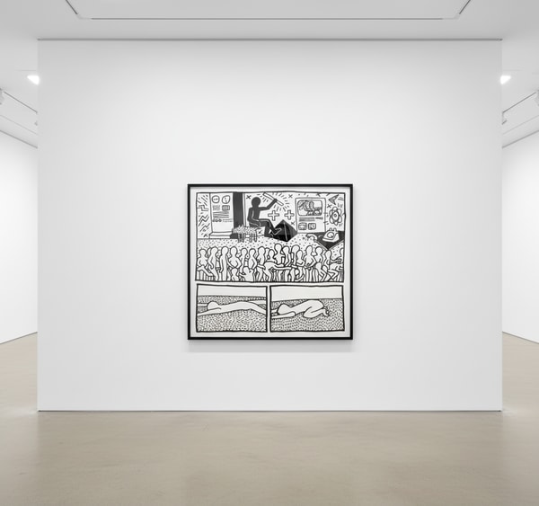 Keith Haring - Blueprint Drawing 15 (Littmann PP. 182), 1990, Silkscreen