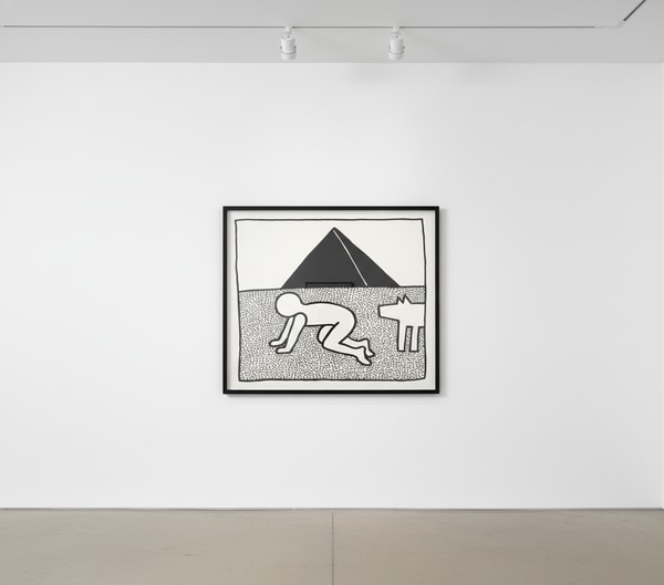 Keith Haring - Blueprint Drawing 17 (Littmann PP. 183), 1990, Silkscreen