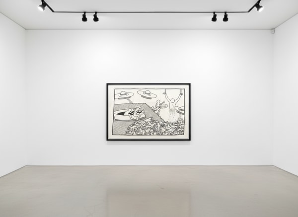 Keith Haring - Blueprint Drawing 2 (Littmann PP. 176), 1990, Silkscreen