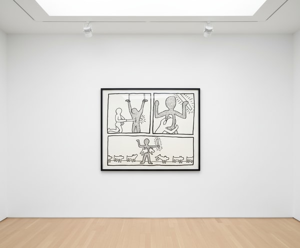 Keith Haring - Blueprint Drawing 9 (Littmann PP. 179), 1990, Silkscreen