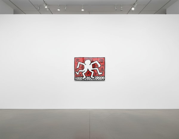 Keith Haring - Doubleman, 1986, Portfolio of 5 Artists in Support of Bill T. Jones/Arnie Zane & Company 
Lithograph