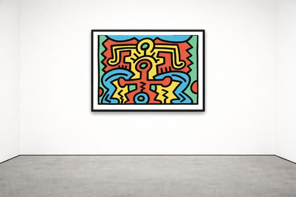Keith Haring - Growing 5 (Littmann PP. 91), 1988, Screen print