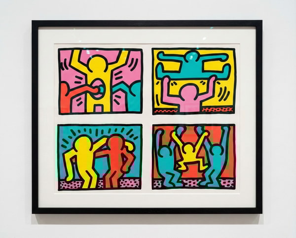 Keith Haring - Pop Shop Quad I (Littmann PP. 81), 1987, Silkscreen