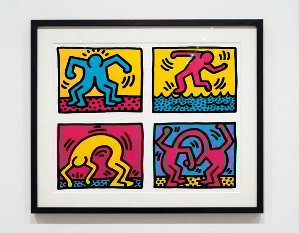 Keith Haring - Pop Shop Quad II (Littmann PP. 94-95), 1988, Silkscreen