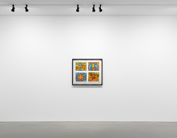 Keith Haring - Pop Shop VI (Littmann PP. 150-151), 1989, The complete set of four silkscreens