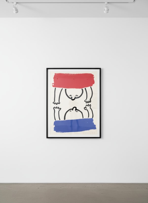 Keith Haring - The Story of Red and Blue 15 (Littmann PP. 129), 1989, Lithograph