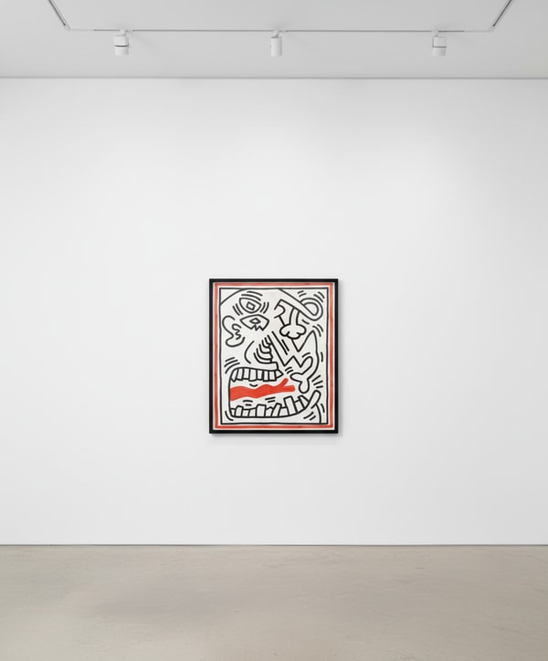 Keith Haring - Three Lithographs 2 (Red Tongue) (Littmann PP. 40), 1985, Lithograph