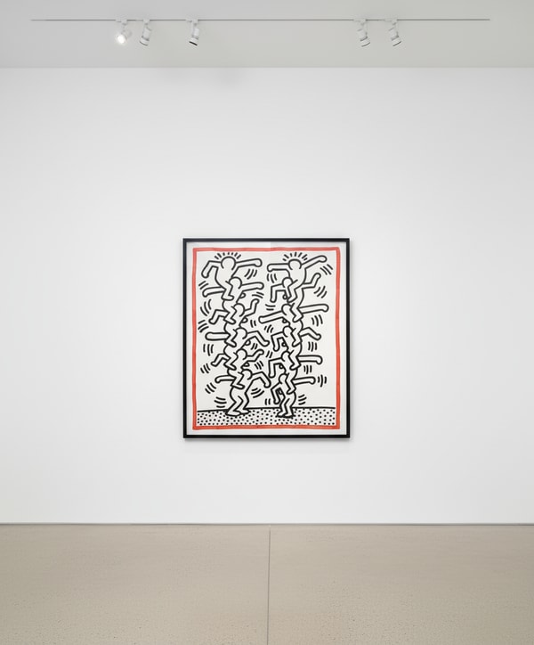 Keith Haring - Three Lithographs 3 (People Ladder) (Littmann PP. 41), 1985, Lithograph