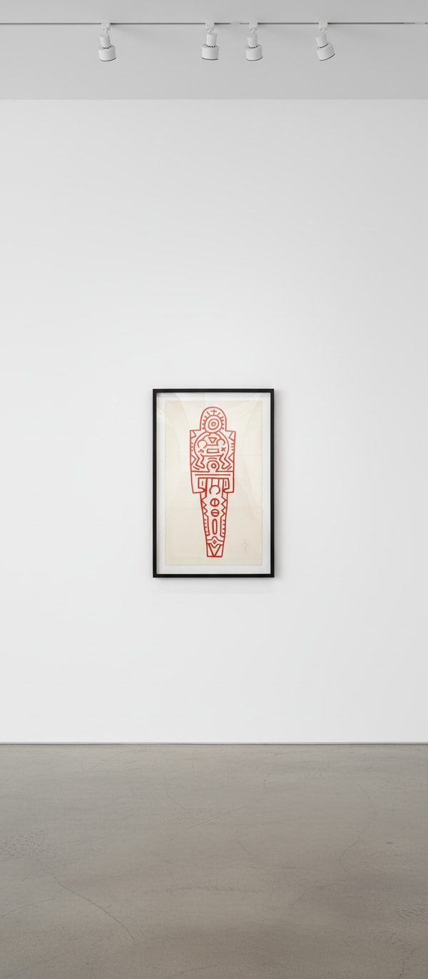 Keith Haring - Totem, 1989, Woodcut on three sheets