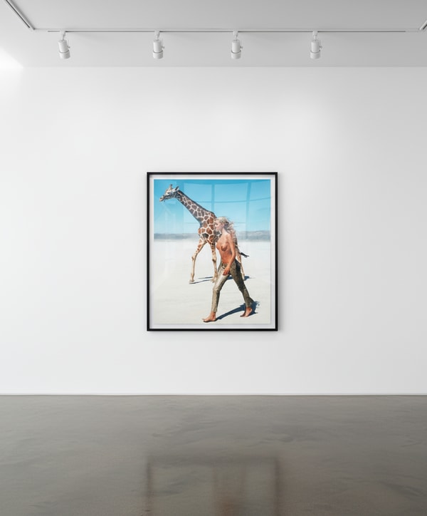 Michel Comte - Beauty and the Beast (Giraffe Color), Archival pigment print