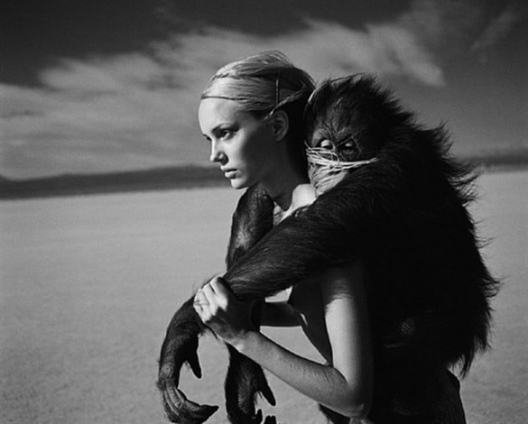 Michel Comte - Beauty and the Beast (orangutan), Silver Gelatin Print