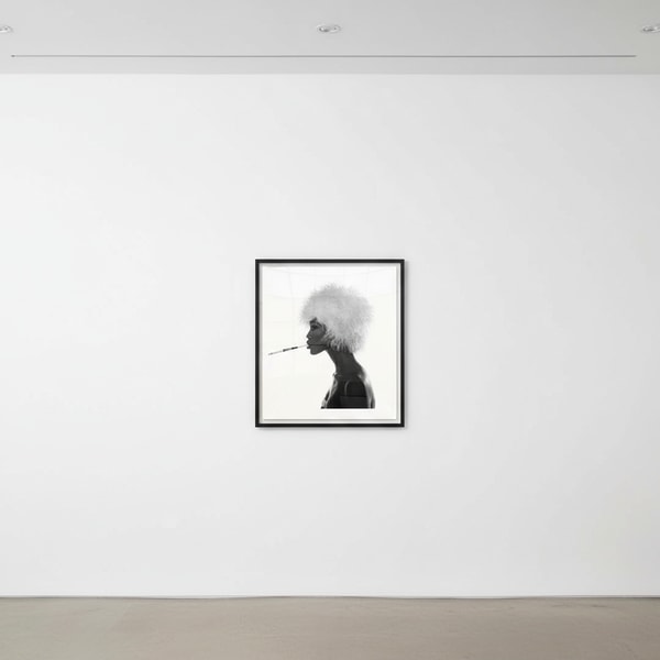 Michel Comte - Naomi Smoking, 1990, Chromogenic print