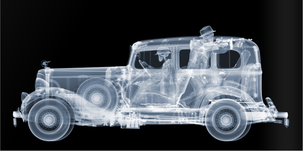 Nick Veasey - 1930’s Pontiac with Gangsters