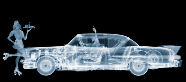 Nick Veasey - Cadillac Car Hop