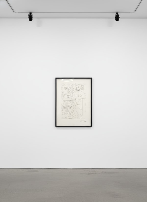 Sculpteur et Deux Têtes sculptées (La Suite Vollard)