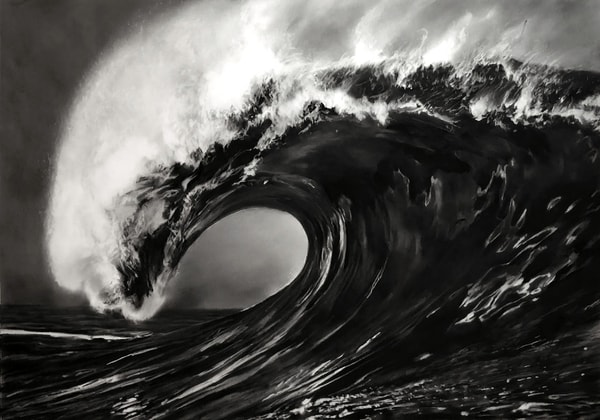 Robert Longo - Study of Night Wave, 2020