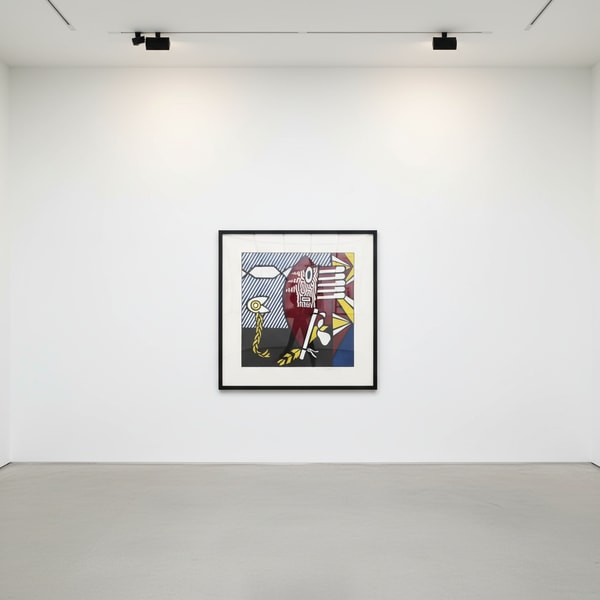 Roy Lichtenstein - American Indian Theme I (C. 160), 1980, Woodcut