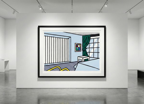 Roy Lichtenstein - Bedroom (C. 247), from Interiors, 1991, Woodcut and screen print
