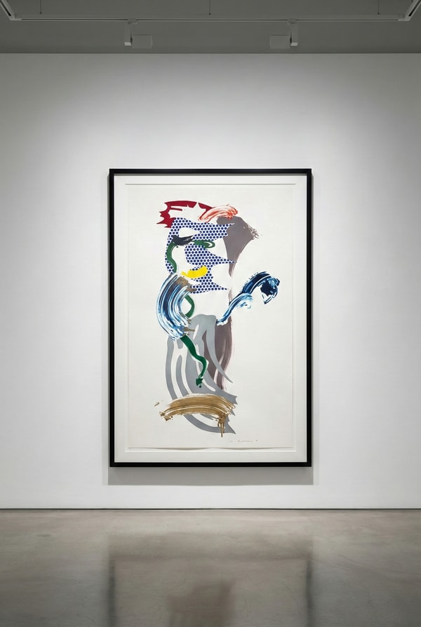 Roy Lichtenstein - Blue Face , from Brushstroke Figure Series (C. 226), 1989