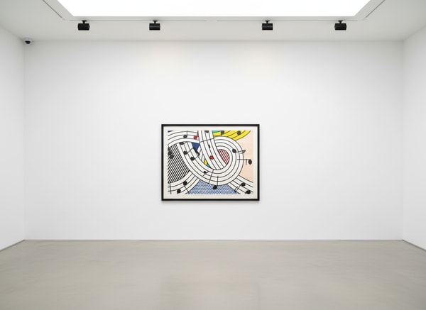 Roy Lichtenstein - Composition II (C. 298), 1996, Screen print on Lanaquarelle paper