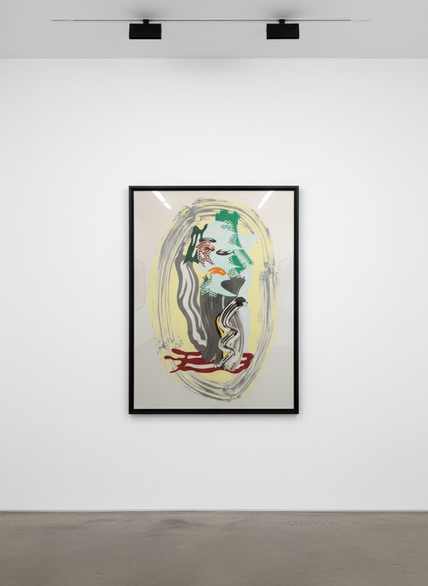 Roy Lichtenstein - Green Face, from Brushstrokes (C. 232), 1989