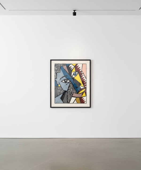 Roy Lichtenstein - Head (C. 177), from Expressionist Woodcut Series, 1980, Woodcut