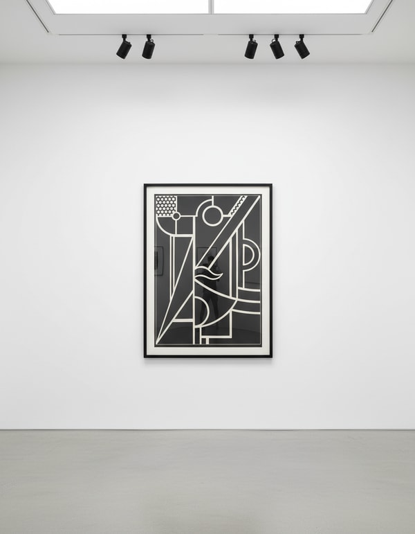 Roy Lichtenstein - Modern Head #3 (C. 93), 1970, Linocut with embossing