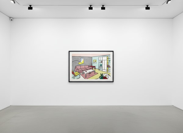 Roy Lichtenstein - Modern Room (C. 252), from Interiors, 1990-91, Lithograph , woodcut and screen print