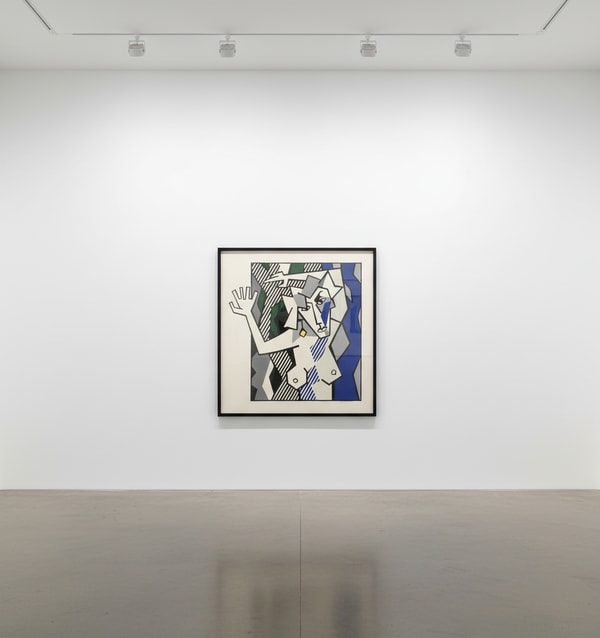 Roy Lichtenstein - Nude In the Woods (C. 174), from Expressionist Woodcut Series, 1980, Woodcut