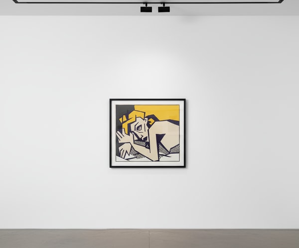 Roy Lichtenstein - Reclining Nude (C. 172), from Expressionist Woodcut Series, 1980, Woodcut