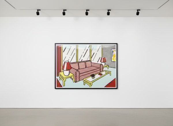 Roy Lichtenstein - Red Lamps (C. 251), 1990-91, Lithograph, woodcut and screen print in colors