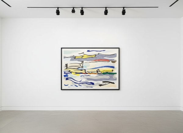 Roy Lichtenstein - Seascape (C. 210), from Landscapes, 1985, Lithograph, woodcut and screen print